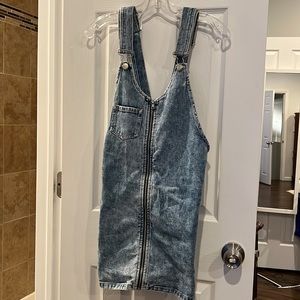 pacsun women’s Jean overall style dress size Small